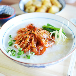 樱花虾粥 Fried Sakura Prawn Congee