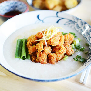 盐酥鸡块粥 Popcorn Chicken Congee